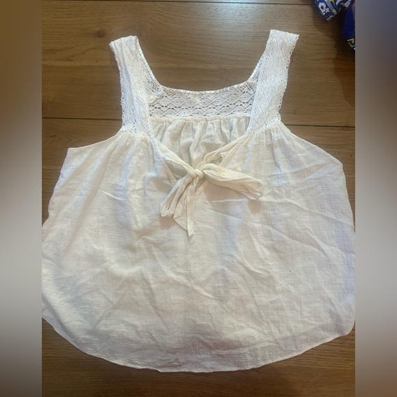 Madewell Cream Textured Top - Picture 2 of 3